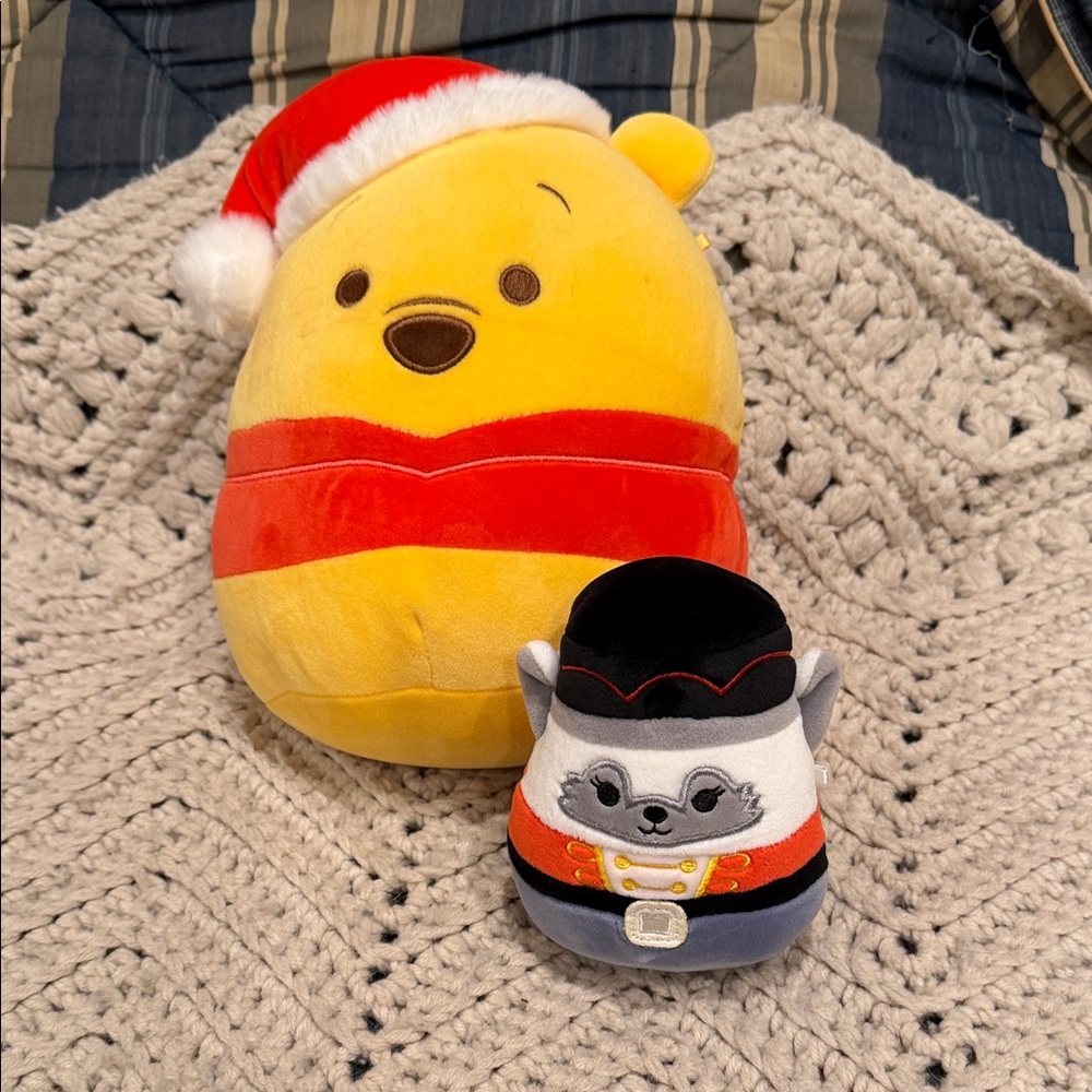 Yellow and Gray Plush Toy Set